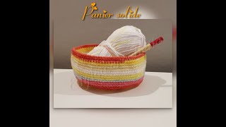 TUTO crochet  Comment faire un panier solide avec nimporte quel fil [upl. by Bunch]