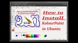 How to Install Paint  KolourPaint in Ubuntu [upl. by Eisso]