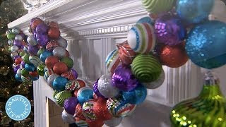 Holiday DIY Colorful Ornament Garland  Martha Stewart [upl. by Anaizit]