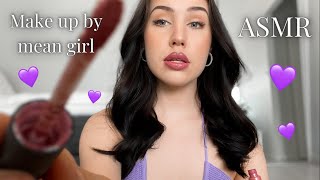 ASMR SUOMI  Koulun ilkein tyttö meikkaa sut Roleplay😈💁🏽‍♀️💄 [upl. by Anahsat854]