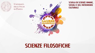 UniPd  Open Week 2023  Scienze filosofiche [upl. by Hauger]