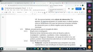 Fundamentos de Investigación UNED Sesión 2 segunda parte [upl. by Berliner295]