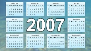 Calendar 2007 [upl. by Lancey]