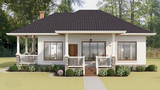 Cozy Small 3 bedroom House Design With Floor Plan [upl. by Wittie]