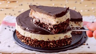 Puffed rice and chocolate cake NOBAKE DELICIOUS and VERY EASY to prepare 😋 [upl. by Nnyrat]