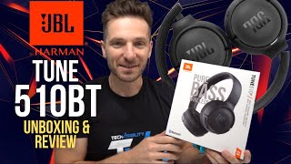 JBL by Harman TUNE 510BT Headphones Unboxing Review [upl. by Rasecoiluj]