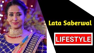 Lata Saberwal Lifestyle Age Husband Family Son Real Life Serials Biography And more [upl. by Ahsille478]