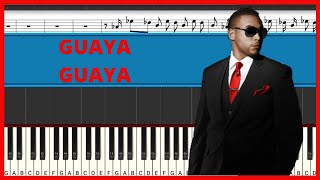 Don Omar  Guaya Guaya  Piano Tutorial  Midi Short Piano Shortymesaliopicua tiktok shortpiano [upl. by Joelynn]