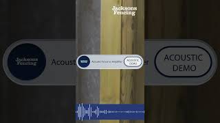 Acoustic Fence vs Amplifier noise acoustic noisereduction acousticbarrier acoustic [upl. by Cramer]