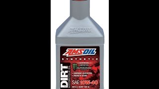 AMSOIL Synthetic SAE 10W40 Dirt Bike Oil [upl. by Olimpia]