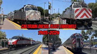 Caltrain Diesel Bombardier and Gallery Fleet Tribute [upl. by Hakim]