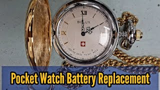 How To Change a Pocket Watch Battery  Watch Repair Channel [upl. by Ariaj640]