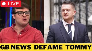 🚨 LIVE GB News Presenter SLANDERS Tommy Robinson [upl. by Walli]