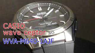 CASIO wave ceptor WVAM6401AJF ソーラー電波腕時計 [upl. by Naedan248]