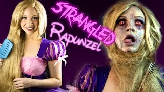 STRANGLED RAPUNZEL Makeup Tutorial  Glam amp Gore Disney Princess [upl. by Adnalro]