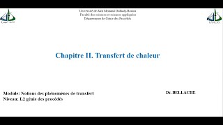 Transfert de Chaleur [upl. by Airec]