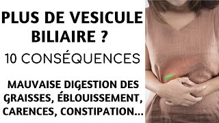 10 CONSEQUENCES dun retrait de la VESICULE BILIAIRE quon ne SOUPÇONNE PAS  Coralie Béguin [upl. by Irrem]