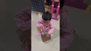 Thorakka mudila 😖 thaara funny cutebaby indooractivities indoorgamesforkids tharaa cute [upl. by Ecargyram525]