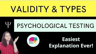 Validity in Detail  Psychological Testing  Mind Review [upl. by Mairb692]