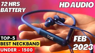 Top 5 Best Bluetooth Earphones Under ₹1500 2023 ⚡ Best Wireless Neckband under 2000 ⚡Feb 2023 [upl. by Corvese219]