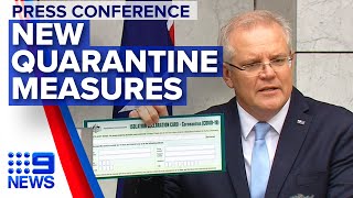 Coronavirus PM announces new quarantine measures  Nine News Australia [upl. by Marris147]