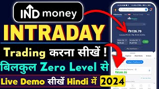 INDmoney Intraday Trading Kaise Karein  Stocks Buy Sell in Intraday Trading INDmoney  indmoney [upl. by Nohpets]