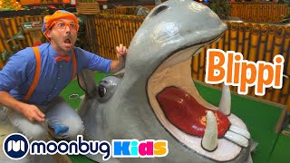 Blippi Explores Jungle Animals  Moonbug Kids TV Shows  Full Episodes  Cartoons For Kids [upl. by Zrike287]