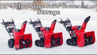 Honda TwoStage Snow Blower Storage [upl. by Einwahr231]