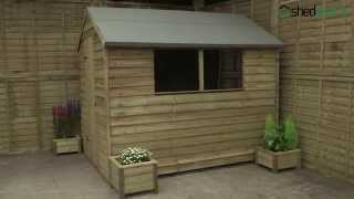 ShedPlus Durable Overlap Apex Sheds Weatherproof Garden Storage From Shedstore [upl. by Novihs478]