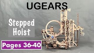 UGEARS Stepped Hoist Marble Run Pages 3135 [upl. by Ruhtra895]