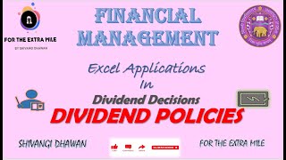 Dividend Policies  Excel Applications [upl. by Aicilana344]