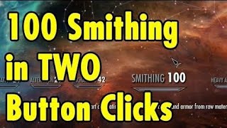 Skyrim AE  How to level smithing to 100 using the Alchemy loop fastest method [upl. by Grand]