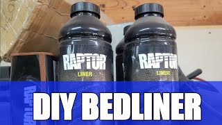 Bed liner  UPol Raptor liner spraying and demonstration  A great how to video [upl. by Anaujik150]