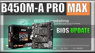 BIOS UPDATE MSI B450MA PRO MAX [upl. by Kolosick]