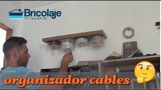 Cómo hacer ORGANIZADOR de CABLES casero 😜❤️ [upl. by Aicertap]