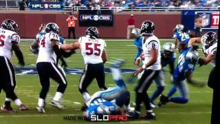 Slow Motion  Ndamukong Suh Kicks Matt Schaub in the balls  nuts 112212 [upl. by Montfort]