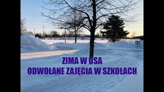 Zima w USA  Odwołane zajęcia w szkołach ❄️❄️❄️ [upl. by Emilie]