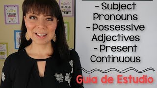 PRONOMBRES PERSONALES ADJETIVOS POSESIVOS Y PRESENTE CONTINUO  PRÁCTICA ARE YOU BUSY [upl. by Cade964]