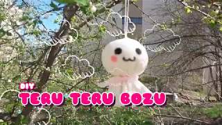 How to make a Teru Teru Bozu I Kawaii Japanese Rain Doll no sew [upl. by Dnamra227]