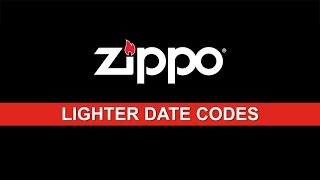 Zippo Instructional Lighter Date Codes [upl. by Bennink496]