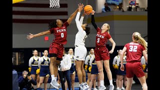 20232024 College Womens Basketball Merrimack College vs University of Pennsylvania 6271 [upl. by Sirotek]