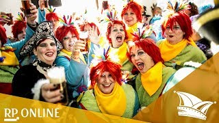 Karneval 2018 in Düsseldorf Die Möhne stürmen das Rathaus [upl. by Fidelity389]