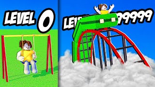 Building MAX LEVEL ROLLER COASTER in roblox theme park [upl. by Yentuoc]