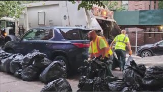 DSNY tests holiday garbage pick up in NYC [upl. by Aeslek]