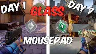 I Tried Using a Glass Mousepad For 7 days Valorant [upl. by Aynotak282]