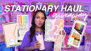 ✨ aesthetic back to school supplies haul 📓🌈 stationery essentials ALL FOR YOU🖋 [upl. by Sibby]