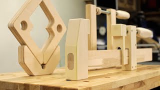 3 Types Woodworking Clamps that Worth to Make [upl. by Lenni222]