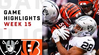 Raiders vs Bengals Week 15 Highlights  NFL 2018 [upl. by Maurreen]