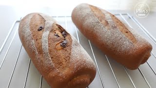 巧克力面包  Chocolate Bread低糖低油巧克力麵包 lowoil lowsugar chocolate bread [upl. by Sarette936]