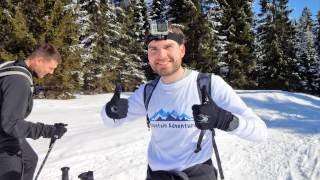 BERGTOUR Traumhafte Schneeschuhwanderung vom Pyhrnpass auf die Hinteregger Alm [upl. by Asenev302]